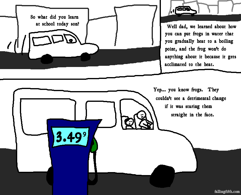 But maybe if you tried running your car on boiled frogs...